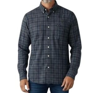 Chaps Men's Large Plaid‎ Button Down Long Sleeve Easy Care Shirt